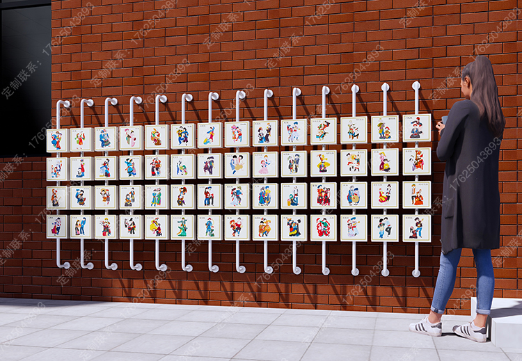 学校互动翻转牌挂墙翻翻乐