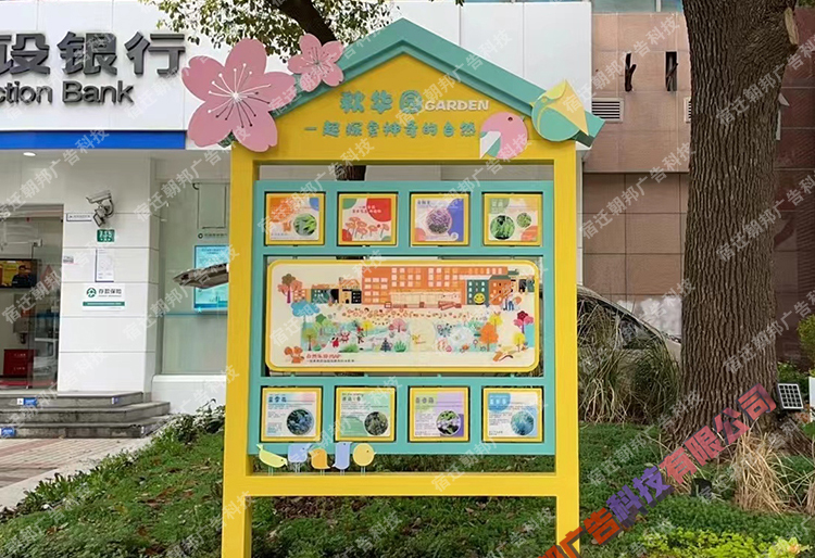 自然科普角翻转牌